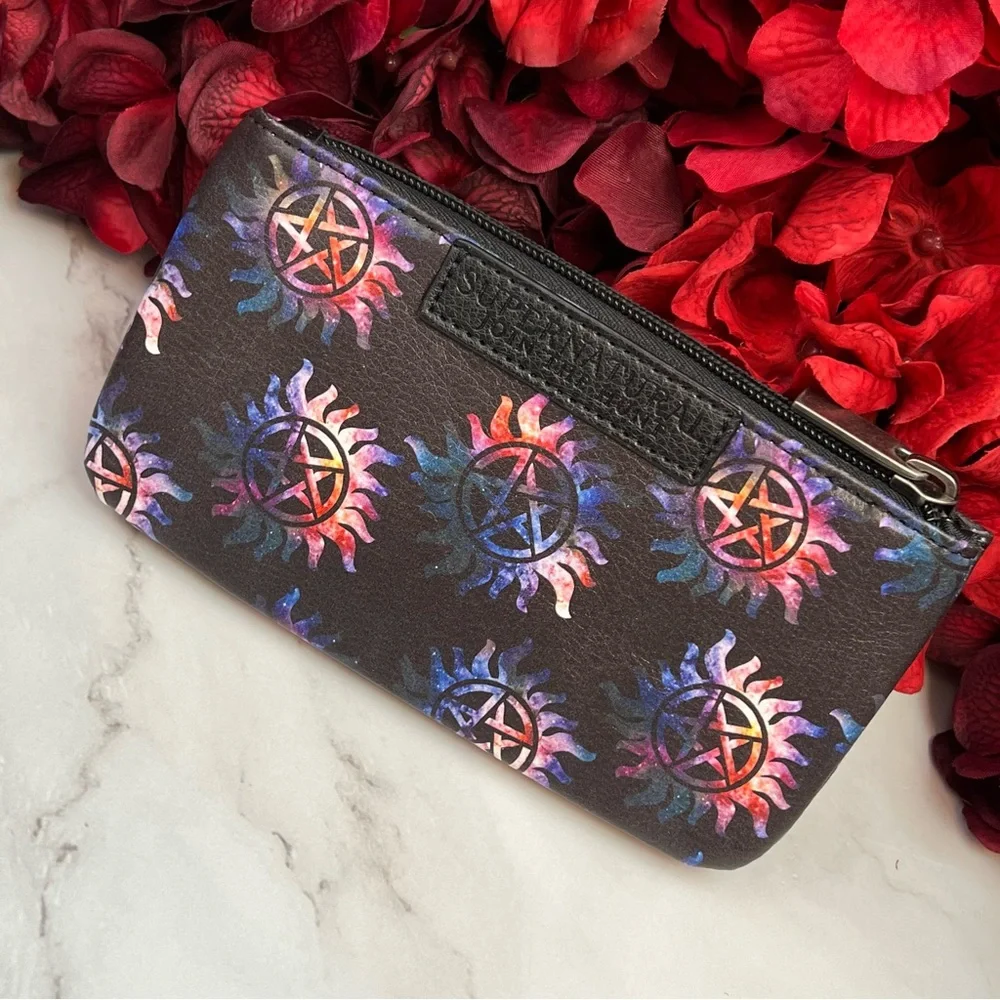Supernatural Black and Purple Pentagram Clutch Wallet - Picture 14 of 15